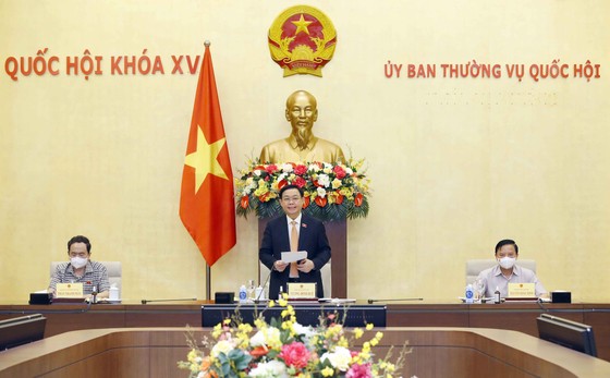 Chủ tịch Quốc hội làm việc với Tổ công tác về phòng, chống Covid-19 của Ủy ban Thường vụ Quốc hội ảnh 1