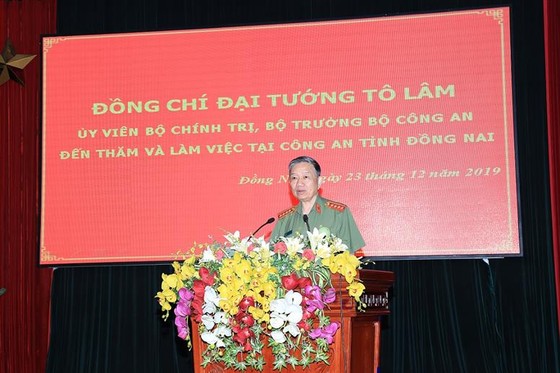 Đại tướng Tô Lâm thăm và làm việc với Công an tỉnh Đồng Nai ảnh 2