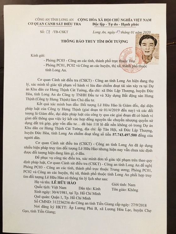 Truy tìm nhiều lãnh đạo công ty bất động sản “ma” lừa đảo chiếm đoạt tài sản hơn 57 tỉ đồng ảnh 4