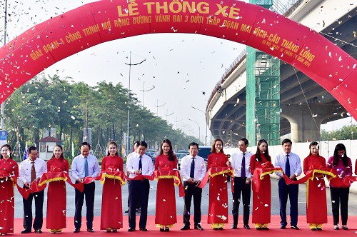 Hà Nội thông xe đường vành đai 3 đoạn Mai Dịch - Nam Thăng Long ảnh 1