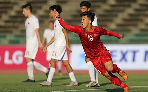 Khoảnh khắc chiến thắng của U22 Việt Nam trước U22 Philippines ở trận ra quân ảnh 7
