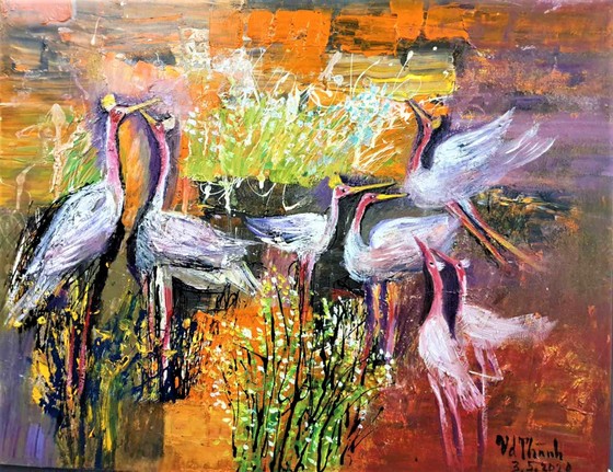 Triển lãm tranh 'Memories of home land'- 'Kỷ niệm hương quê' của họa sĩ Văn Dương Thành ảnh 5