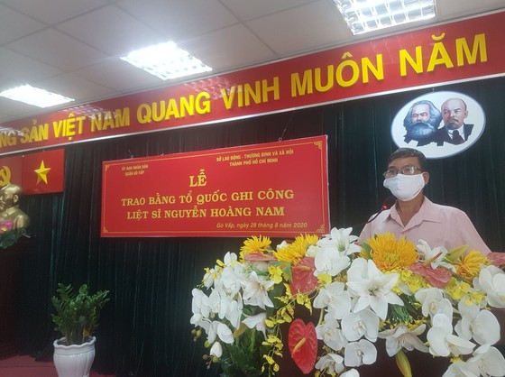 Cấp bằng Tổ quốc ghi công cho liệt sĩ 'hiệp sĩ' Nguyễn Hoàng Nam ảnh 4