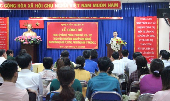 Quận 5 thành lập Đảng bộ phường 12 sau khi nhập hai phường ảnh 2