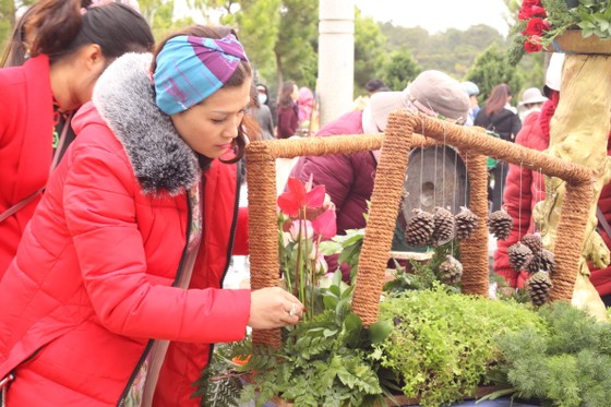 Xem người dân Đà Lạt và du khách trổ tài cắm hoa ảnh 3