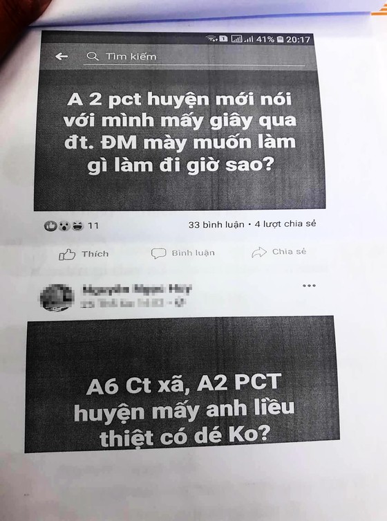 Cho rằng bị “xúc phạm” trên facebook, Phó Chủ tịch huyện đề nghị công an xử lý ảnh 2
