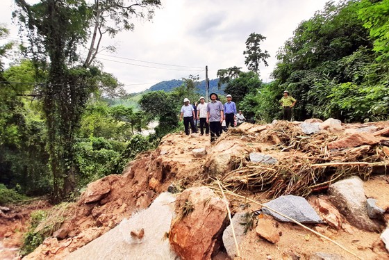Cần đánh giá kỹ lưỡng tình trạng sạt lở tại huyện miền núi Vĩnh Thạnh, Bình Định ảnh 1