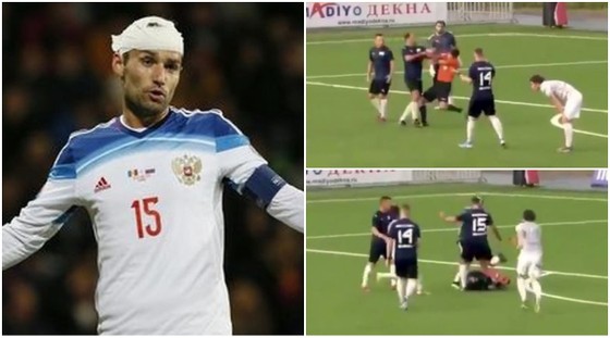 Cựu tuyển thủ Nga Roman Shirokov tung "liên hoàn cước" trọng tài Nikita Danchenko vì nhận thẻ đỏ ảnh 1