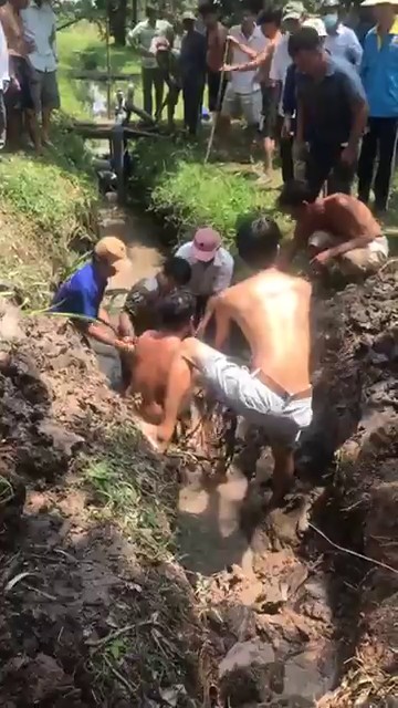 Phát hiện người đàn ông chết trong ống thoát nước tại Tiền Giang ảnh 1