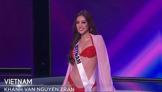 Cận cảnh trang phục dạ hội của Hoa hậu Khánh Vân tại bán kết Miss Universe ảnh 7