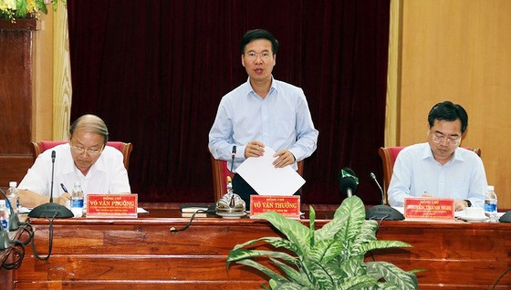 Đồng chí Võ Văn Thưởng làm việc với tỉnh Kiên Giang ảnh 1