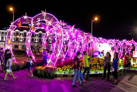 Đặc sắc đường hoa xuân ở phố biển Rạch Giá ảnh 6