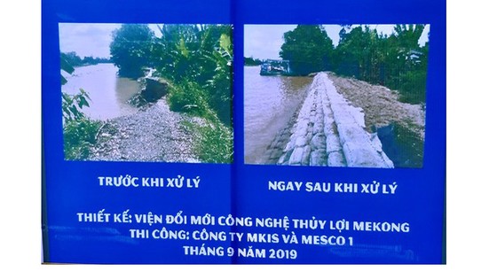 Khánh thành công trình kè mềm chống sạt lở ở Đồng Tháp ảnh 1