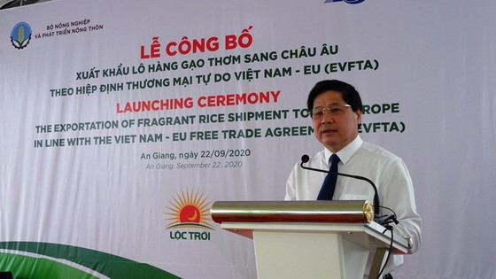 Xuất khẩu lô gạo thơm đầu tiên ở An Giang sang châu Âu theo Hiệp định EVFTA ảnh 2