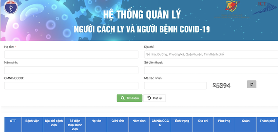 Dễ dàng hơn khi tra cứu thông tin người bệnh Covid-19 ảnh 1