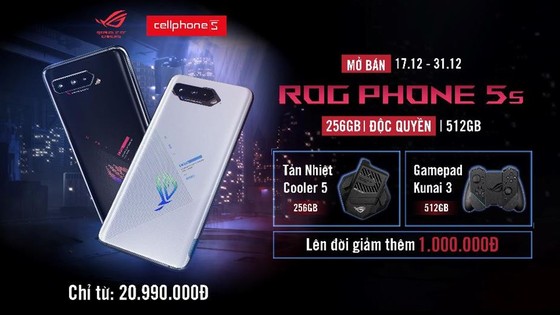 ASUS ROG Phone 5s có mức giá từ 20,99 triệu đồng tại Việt Nam ảnh 6