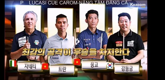 Trần Quyết Chiến, Ngô Đình Nại dìu nhau vào vòng chung kết giải Billirad Hàn Quốc ảnh 1