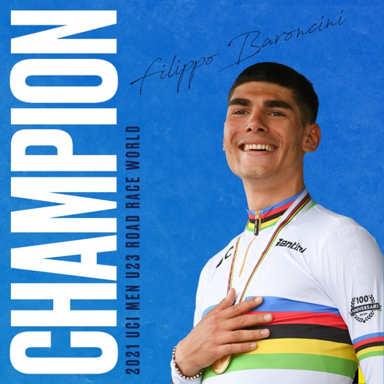 Filippo Baroncini solo giành vàng U23 nam thế giới trong chặng đua có nhiều tai nạn ảnh 6