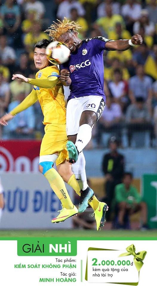 Cuộc thi ảnh “Sắc màu Nuti Cafe V-League 2018”: Tác phẩm “Nỗ lực” về nhất tháng 5 ảnh 4