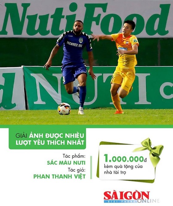 Cuộc thi ảnh “Sắc màu Nuti Cafe V-League 2018”: Tác phẩm “Nỗ lực” về nhất tháng 5 ảnh 8