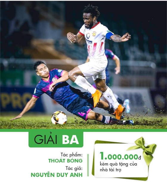 Tác phẩm “Bức tường thép” đoạt giải nhất tháng 7 cuộc thi ảnh "Sắc màu Nuti Cafe V-League 2018" ảnh 4