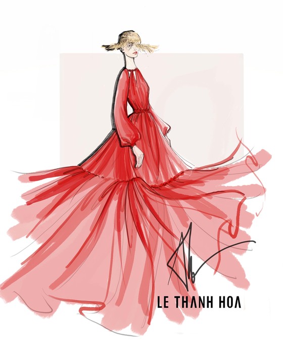 Hoa hậu Khánh Vân, vợ chồng Đông Nhi, Ông Cao Thắng cùng xuất hiện tại show thời trang của NTK Lê Thanh Hoà ảnh 2