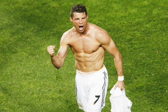 Ronaldo là một trong số những cầu thủ nói không với nghệ thuật xăm mình. Ảnh: Sports