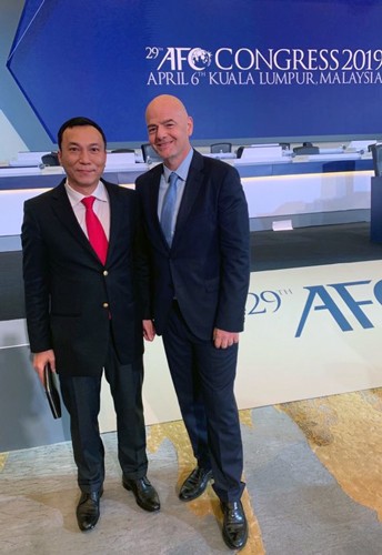 Chủ tịch FIFA gởi thư chúc mừng Phó chủ tịch VFF Trần Quốc Tuấn ảnh 1