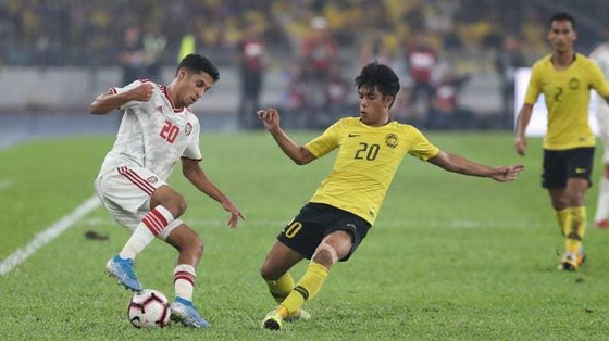 Malaysia để thua ngược UAE trên sân nhà. Ảnh: AFC