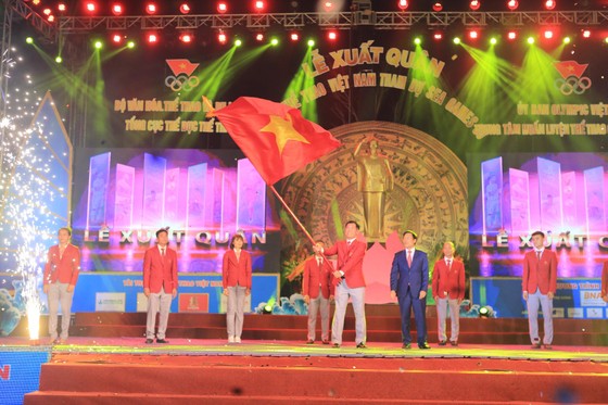 Lễ xuất quân của Đoàn Thể thao Việt Nam tham dự SEA Games 30. Ảnh: MINH HOÀNG