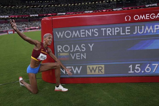 Kỷ lục gia Yulimar Rojas.
