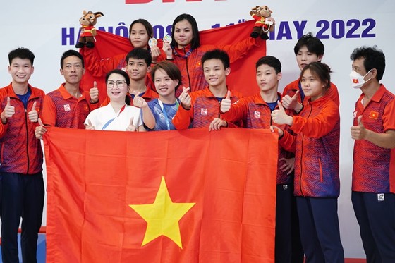 Đội tuyển nhảy cầu Việt Nam đã giành thành tích khá tổt tại SEA Games 31. Ảnh: ĐỖ TRUNG