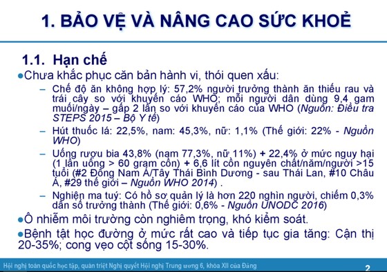 Rượu bia, thuốc lá, dinh dưỡng kém, ô nhiễm môi trường đang khiến người Việt Nam bệnh tật, thấp còi ảnh 5
