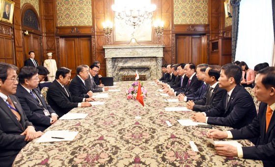 Chủ tịch nước Trần Đại Quang hội kiến với Chủ tịch Hạ viện Nhật Bản ảnh 2