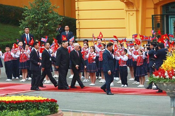 Lễ đón chính thức Chủ tịch Triều Tiên Kim Jong-un ảnh 3
