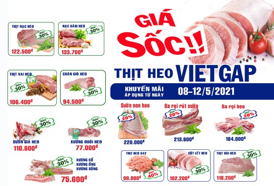 Sagrifood giảm giá thịt heo VietGAP lên đến 40%  ảnh 1