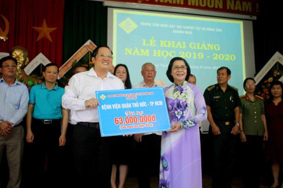 Hơn 3 tỷ đồng ủng hộ Trung tâm Nuôi dạy trẻ khuyết tật Võ Hồng Sơn ảnh 6