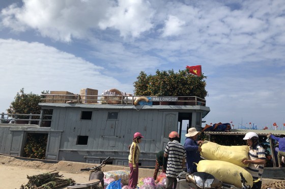 Những chuyến tàu 'chở tết' ra đảo Lý Sơn ảnh 13