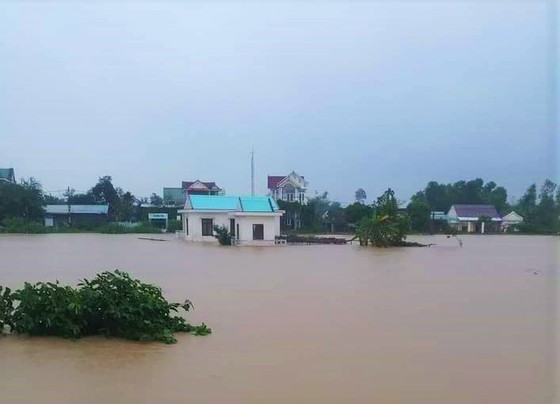 Quảng Ngãi: Mưa lớn gây ngập hàng trăm nhà ven sông Trà Câu ảnh 1