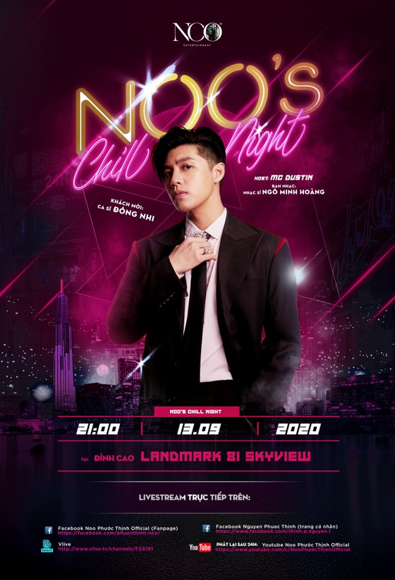 Noo Phước Thịnh giới thiệu dự án 'Noo's Chill Night' lớn nhất năm 2020 ảnh 1