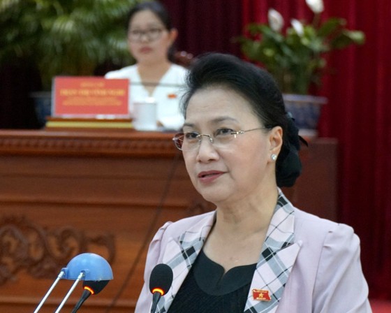 Chủ tịch Quốc hội Nguyễn Thị Kim Ngân làm việc với lãnh đạo TP Cần Thơ ảnh 1