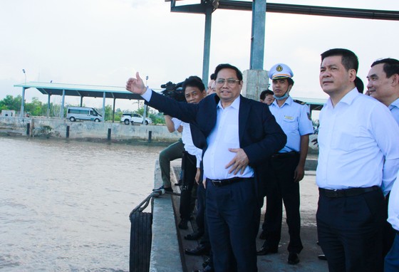 Thủ tướng Phạm Minh Chính khảo sát Cảng biển Trần Đề ảnh 2