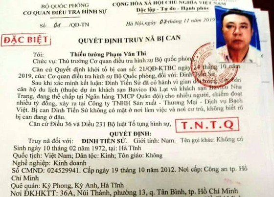 Bộ Quốc phòng truy nã đặc biệt chủ khách sạn Bavico ảnh 1
