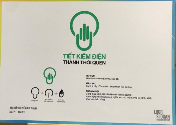 Trao giải nhất cho tác giả thiết kế logo tiết kiệm điện ảnh 3