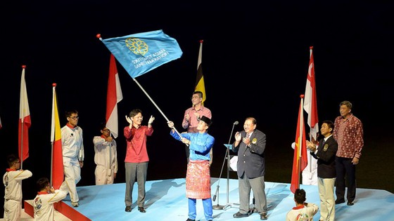 Chủ nhà Malaysia tại lễ nhận cờ tổ chức SEA Games 29- 2017.		  	             Ảnh: T.L