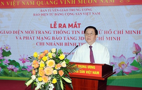 Ra mắt giao diện mới Trang Thông tin điện tử Hồ Chí Minh ảnh 1