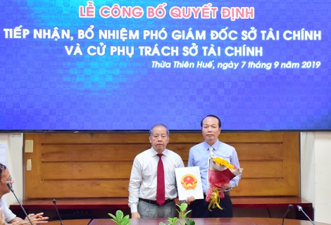 Bổ nhiệm Phó Chủ nhiệm Ủy ban Kiểm tra Tỉnh ủy Thừa Thiên - Huế làm Phó Giám đốc Sở Tài chính ảnh 1