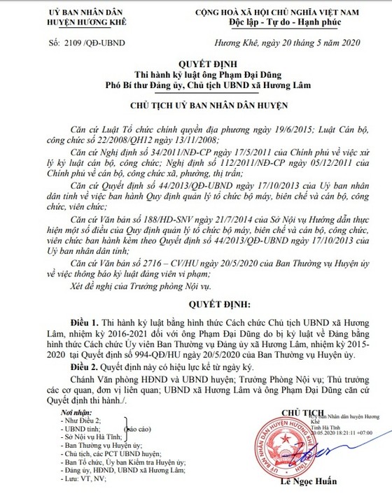 Hà Tĩnh: Cách chức một Chủ tịch UBND xã vì đánh bài ảnh 1