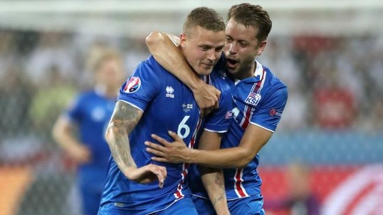 Iceland đã xuất sắc tiến gần đến suất trực tiếp ở bảng I. Ảnh: PA  
