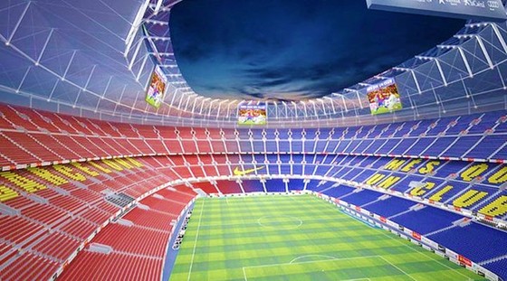Barca đang tìm đối tác bán lại tên sân Camp Nou. Ảnh: Getty Images